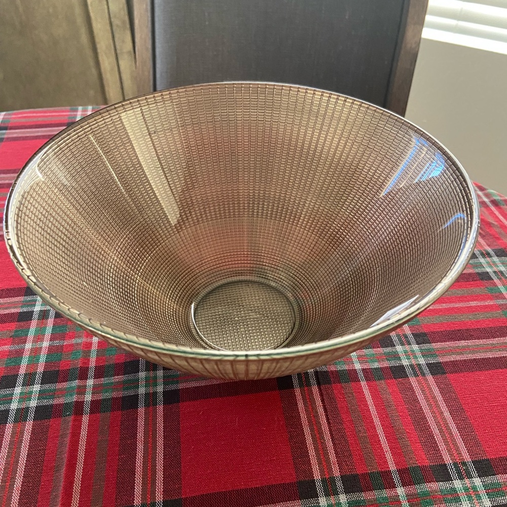 NWT World Market Gold Glass Bowl